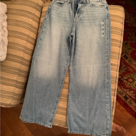 GAP Denim High Rise Wide-Leg Jeans - Light Blue - Picture 2 of 3
